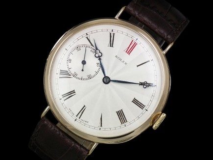 Rolex solid gold vintage watch – c1924 – huge 44mm case